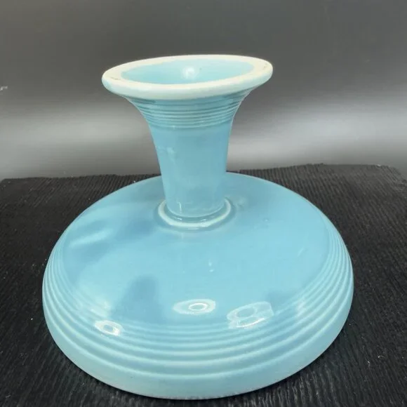 Fiesta Sweets Comport in Original Turquoise Fiestaware Footed Candy Dish Bowl - Picture 12 of 15